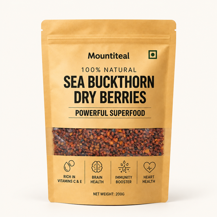 100% Natural Sea Buckthorn Dried Berries –  (200g Pack)