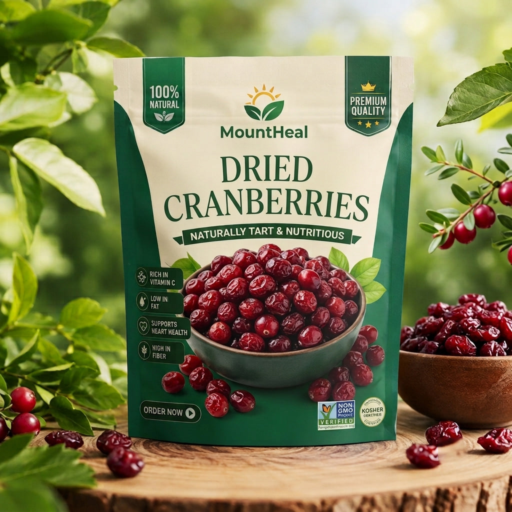 MountHeal Dried Cranberries | 100% Natural