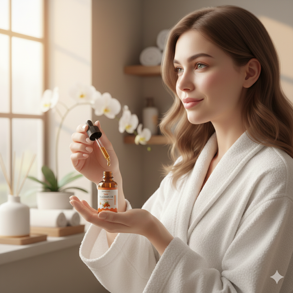 Pure Sea Buckthorn Oil - Cold-Pressed, Pure & Nutrient-Rich | MountHeal