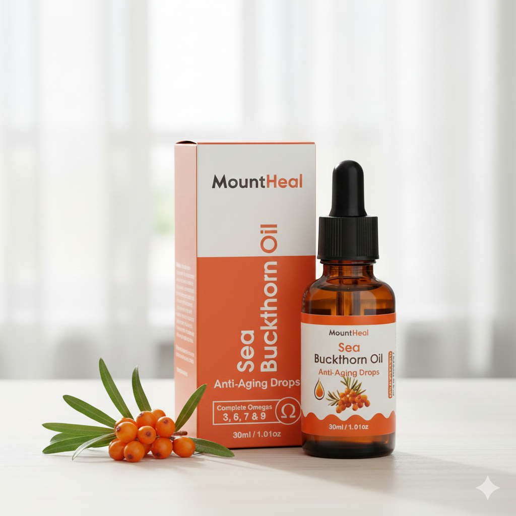 Pure Sea Buckthorn Oil - Cold-Pressed, Pure & Nutrient-Rich | MountHeal