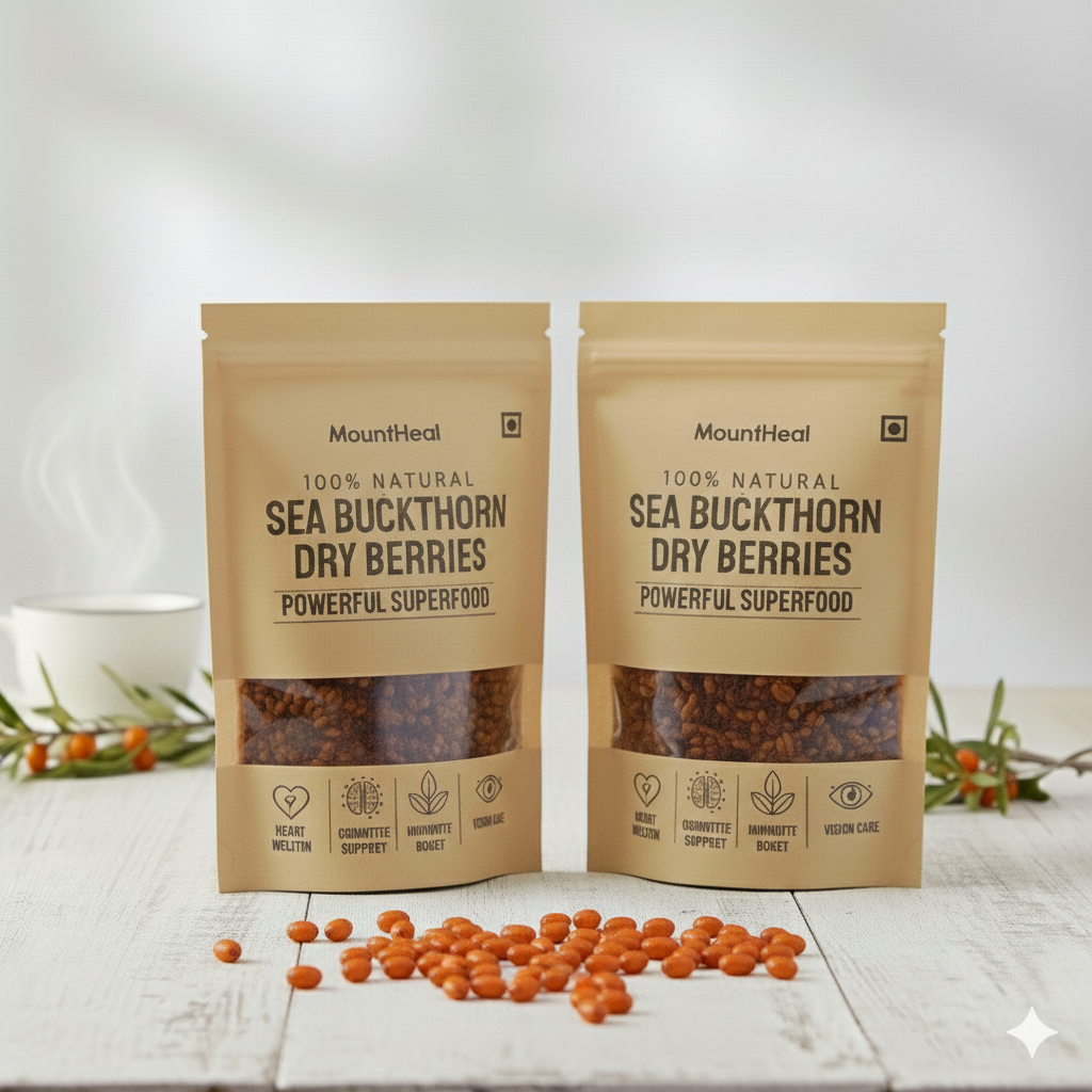 Sea Buckthorn Dry Berries – High Vitamin C, Antioxidants & Omegas
