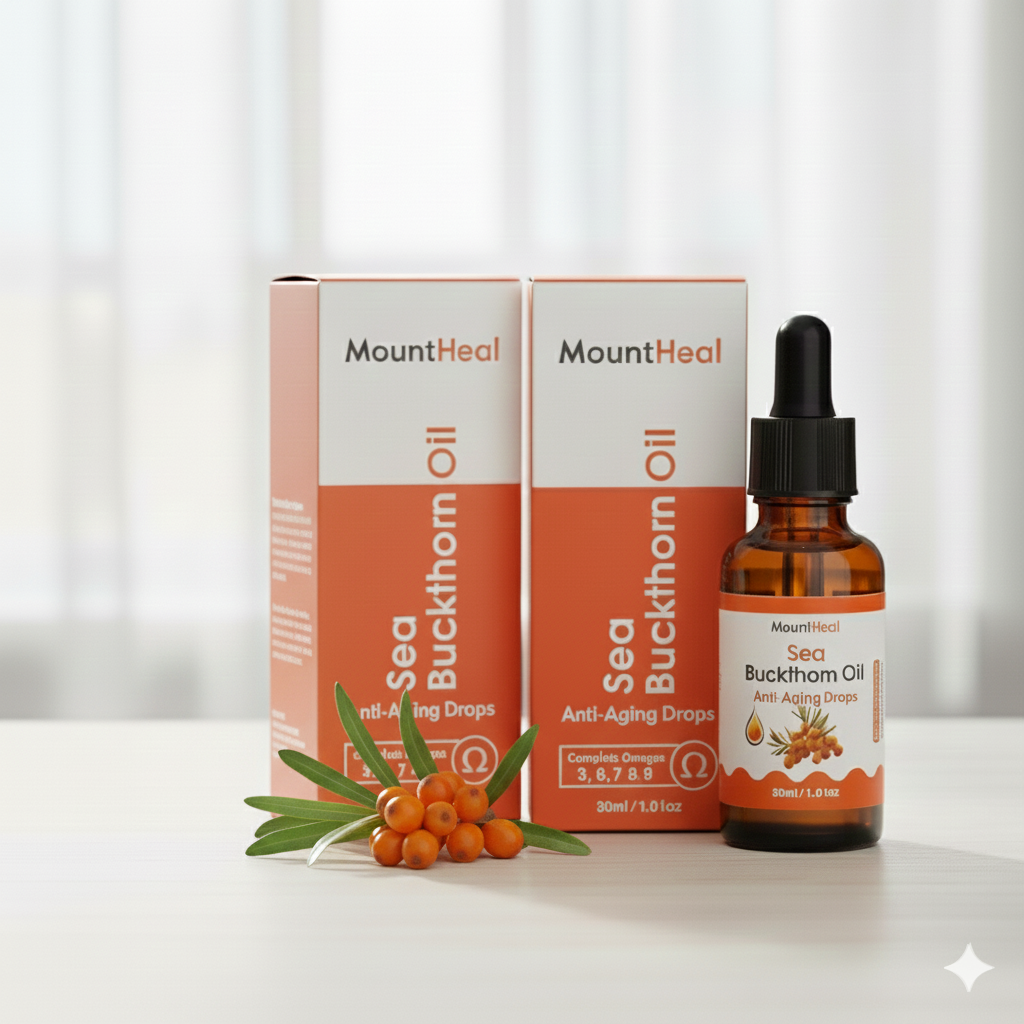 Pure Sea Buckthorn Oil - Cold-Pressed, Pure & Nutrient-Rich | MountHeal