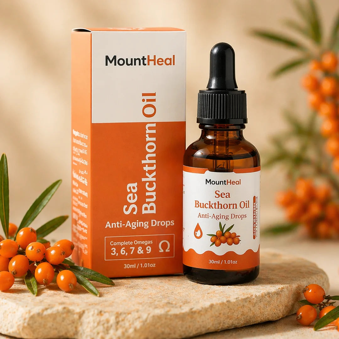 100% Pure Sea Buckthorn Oil - Cold-Pressed, Pure & Nutrient-Rich