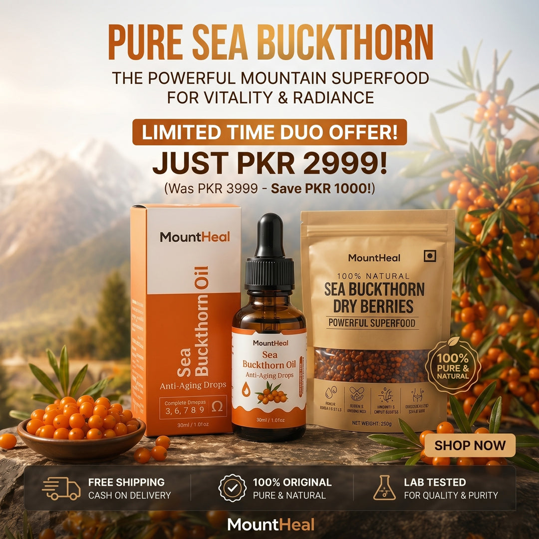 Sea Buckthorn Wellness Bundle | Berries + Oil Combo | Save More