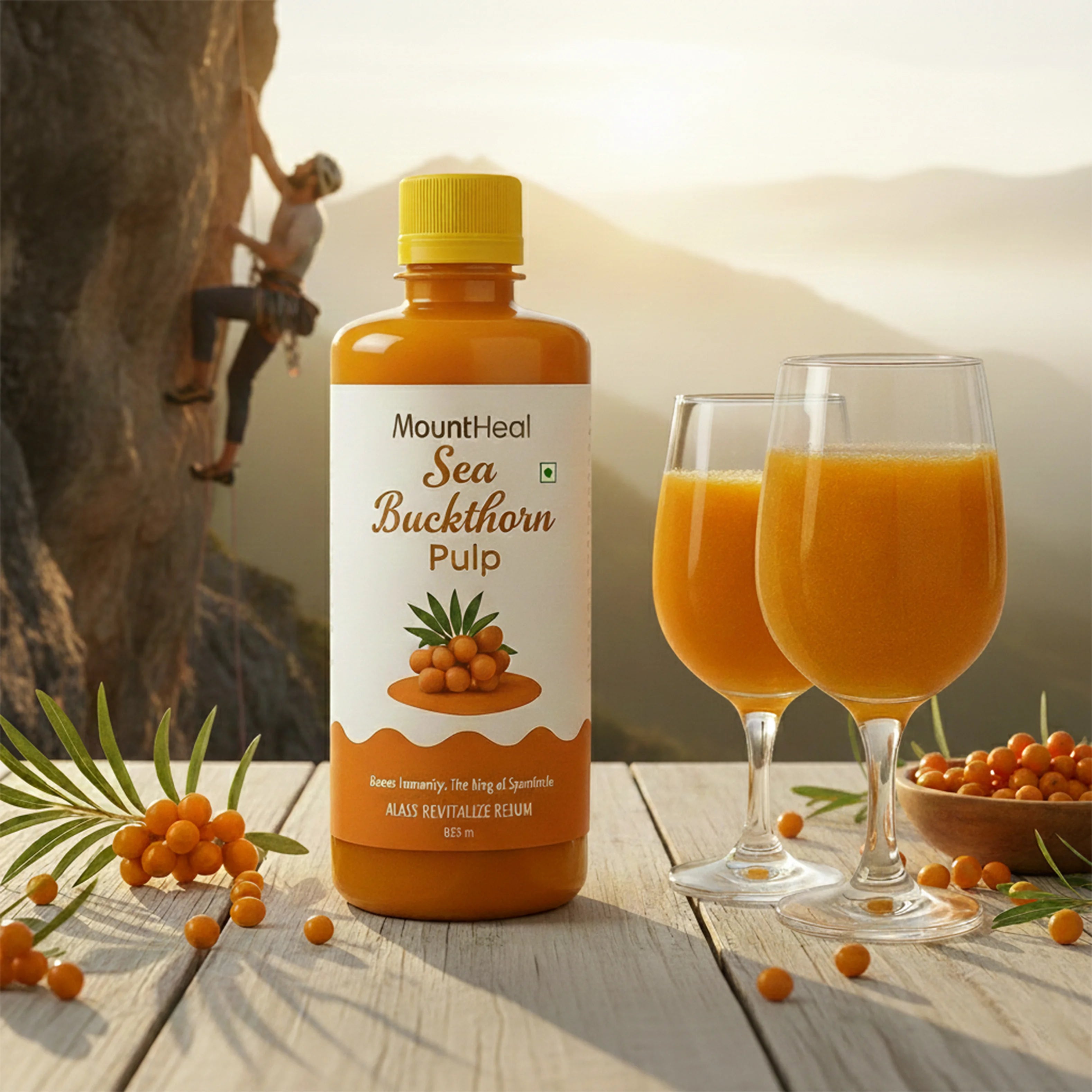 Pure Sea Buckthorn Pulp (Juice) – Natural Energy, Immunity & Wellness
