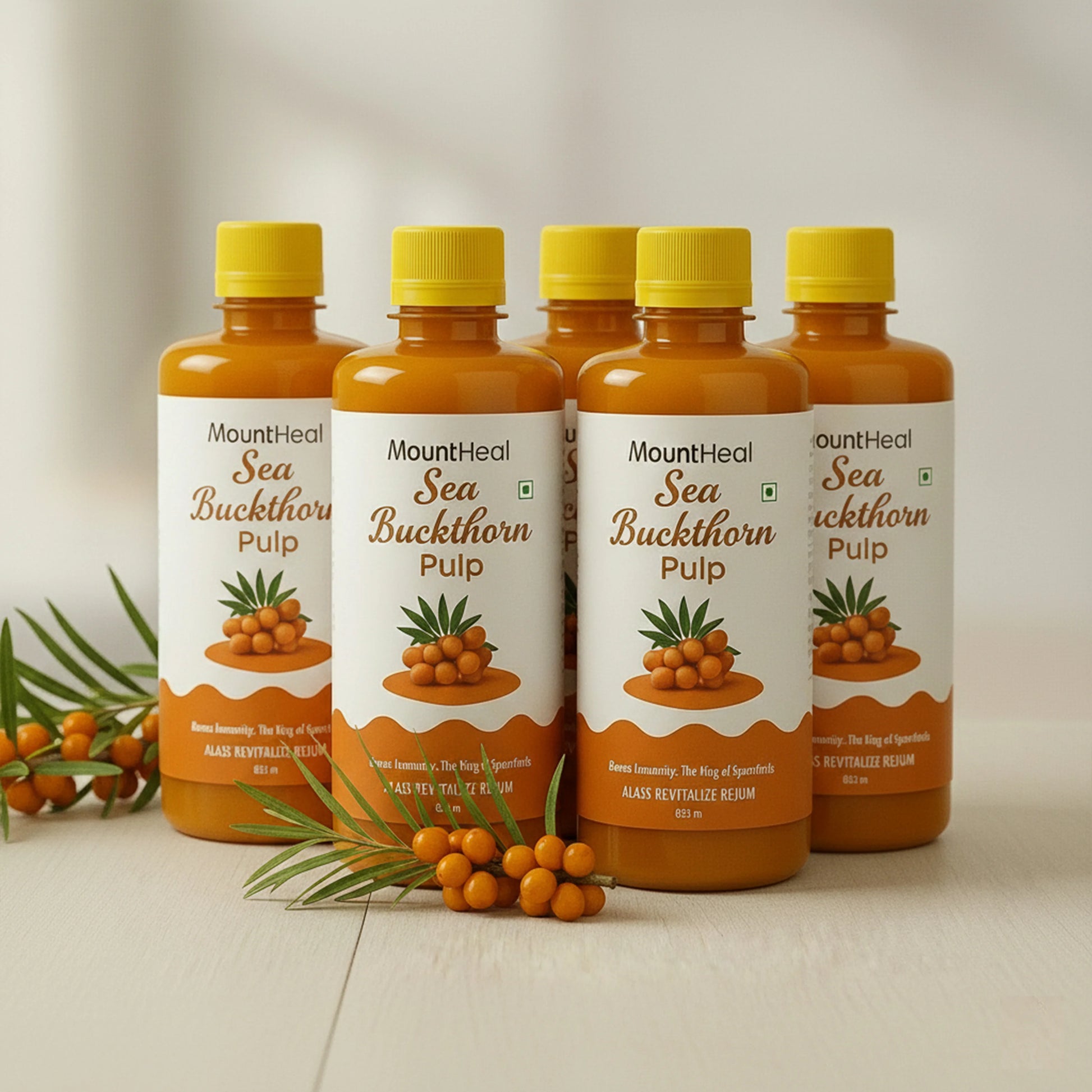 Pure Sea Buckthorn Pulp (Juice)  pack of x 5