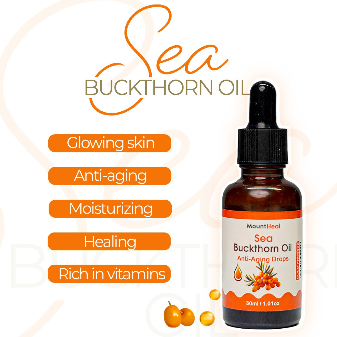 Organic Sea Buckthorn Oil for Skin & Immunity | Pakistan