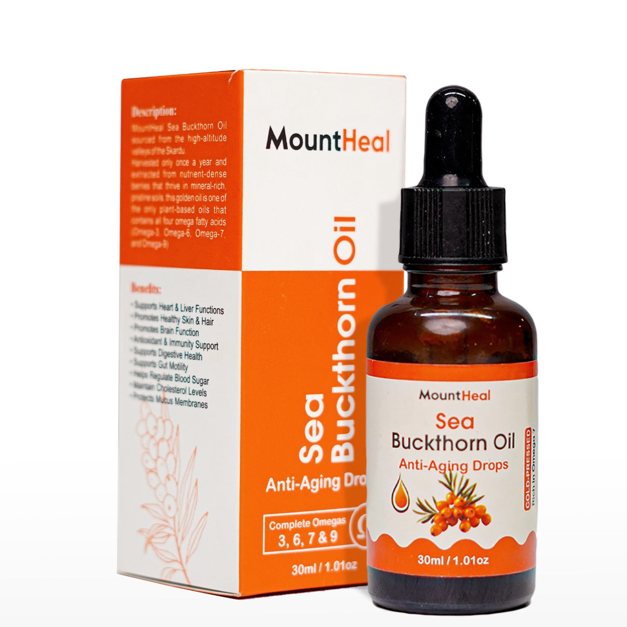 Organic Sea Buckthorn Oil for Skin & Immunity | Pakistan